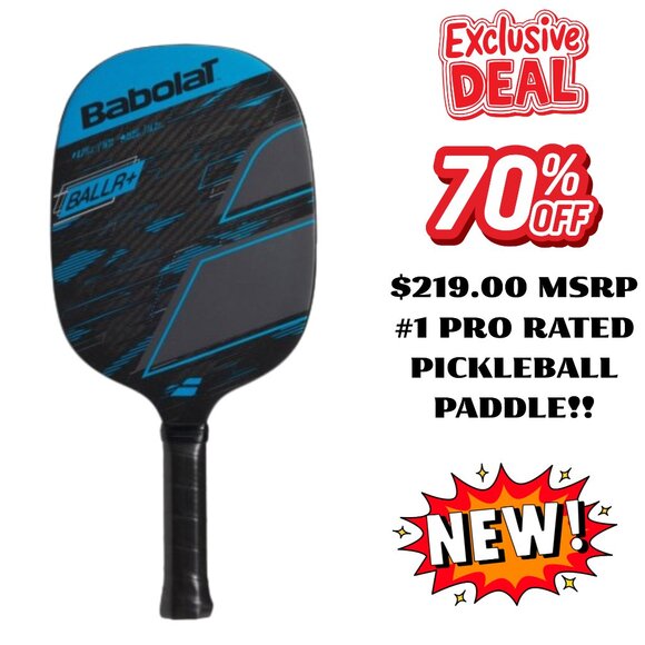 BRAND NEW Babolat BALLR Pickleball Paddle #1 Rated Pro - $219 MSRP - Free Ship!! - Picture 1 of 10
